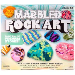 Galaxy Paint Your Own Rock Art by Horizon Group USA, Black(Marbled)