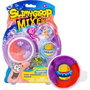 Kuromi SLIMYGLOOP Mix’EMS Slime, Collectible Charm with Fun Add-Ins, Hello Kitty and Pink Glitter Slime, Party Favors for Kids 8-12, Girls Toys Age 6-8, Sanrio Stuff(SpongeBob Patrick)