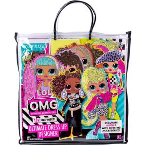 LOL OMG Ultimate Dress Up Designer by Horizon Group USA.Decorate 6 Dolls With Over 100 Accessories.DIY Fashion Craft Kit.Open Blind Bags,Mix & Match 25 Woven Fabrics.Stencils & Fabric Included(Ultimate Dress Up Designer)