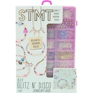 STMT DIY Beaded Jewelry Kit – Makes 15 Premium Pieces, Includes Bracelet Making Supplies, Letter Beads, Enameled Charms, Great Teen Girl Gifts(Small to Medium)