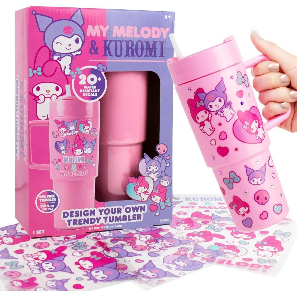 image:imageMy Melody amp Kuromi Design Your Own Trendy Tumbler 20 oz BPAFree