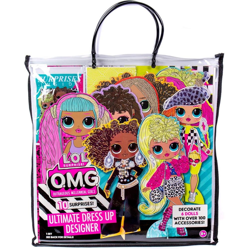 image:imageLOL OMG Dress Up Studio by Horizon Group USA Decorate 4 Dolls with Over 100 Accessories DIY Fashion Craft Kit Mix amp Match Fabrics amp Patterns Use Gemstones Stickers amp MoreUltimate Dress Up Designer