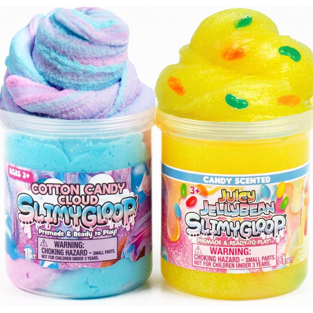 image:imageSweet Treat Slime Bundle 2Pack Scented Slimes Fluffy Vanilla Cloud Slime and CandyScented Glitter Slime for Kids Slime Party Favors for Kids 812 Slime Kit for Girls Ages 812Sweet Treat