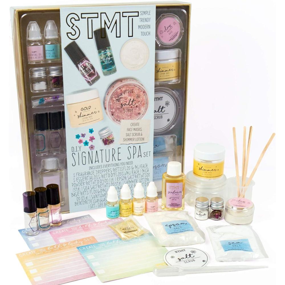 image:imageSTMT SelfLove Club DIY Nail Art Studio by Horizon Group USA 10 Essentials for atHome Manicure Including Nail Polishes Soothing Hand Mask Cuticle Oil Phone Holder Nail Stickers amp MoreSignature Spa