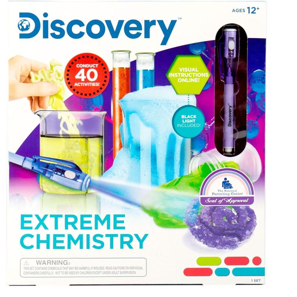 image:imageDiscovery Extreme Chemistry STEM Science Kit AtHome STEM Kits For Kids Chemistry Experiments Chemistry Activities for Birthday Parties Sleepovers Science Set For Kids Ages 8 9 10