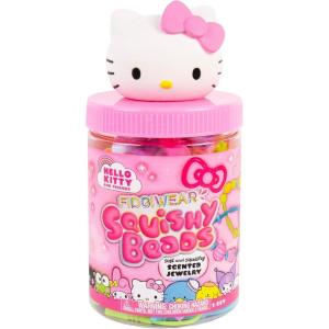 Fidgiwear Squishy Beads, Create Soft Squishy Fidget Jewelry with Reusable, Stretchy Cords(Hello Kitty)