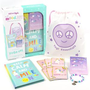 Just My Style MoodJoy Unicorn Yoga Set by Horizon Group USA, Mood-Boosting Wellness Kit, Yoga and Meditation Accessories, DIY Yoga Meditation Bracelet, Yoga Cards for Kids, Wellness Journal(Unicorn Yoga Set)