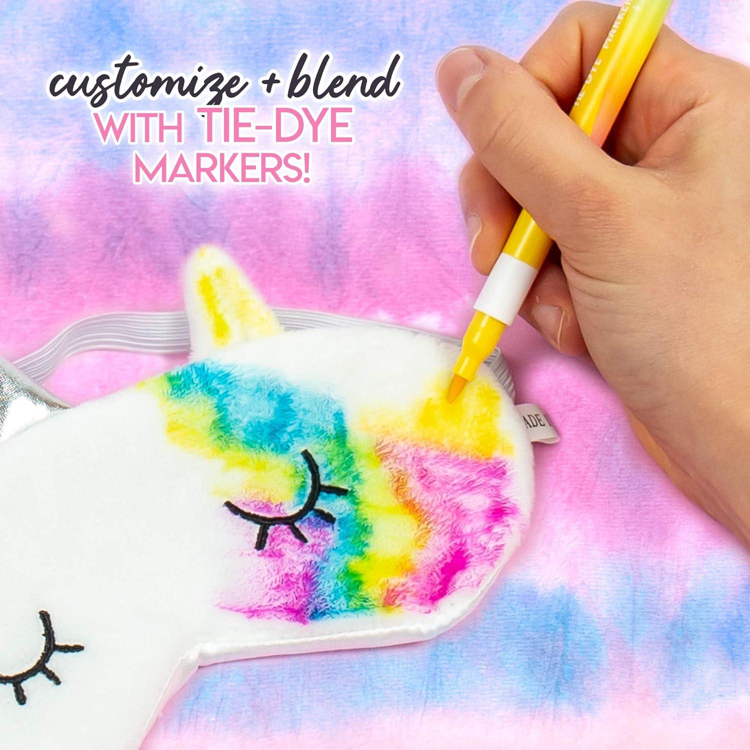 image:imageJust My Style Fuzzy Spa TieDye Set by Horizon Group USA Create 3 Soft TieDye Spa Day Essentials with Vibrant Brush Marker Colors MessFree DIY Kit for KidsFuzzy Spa