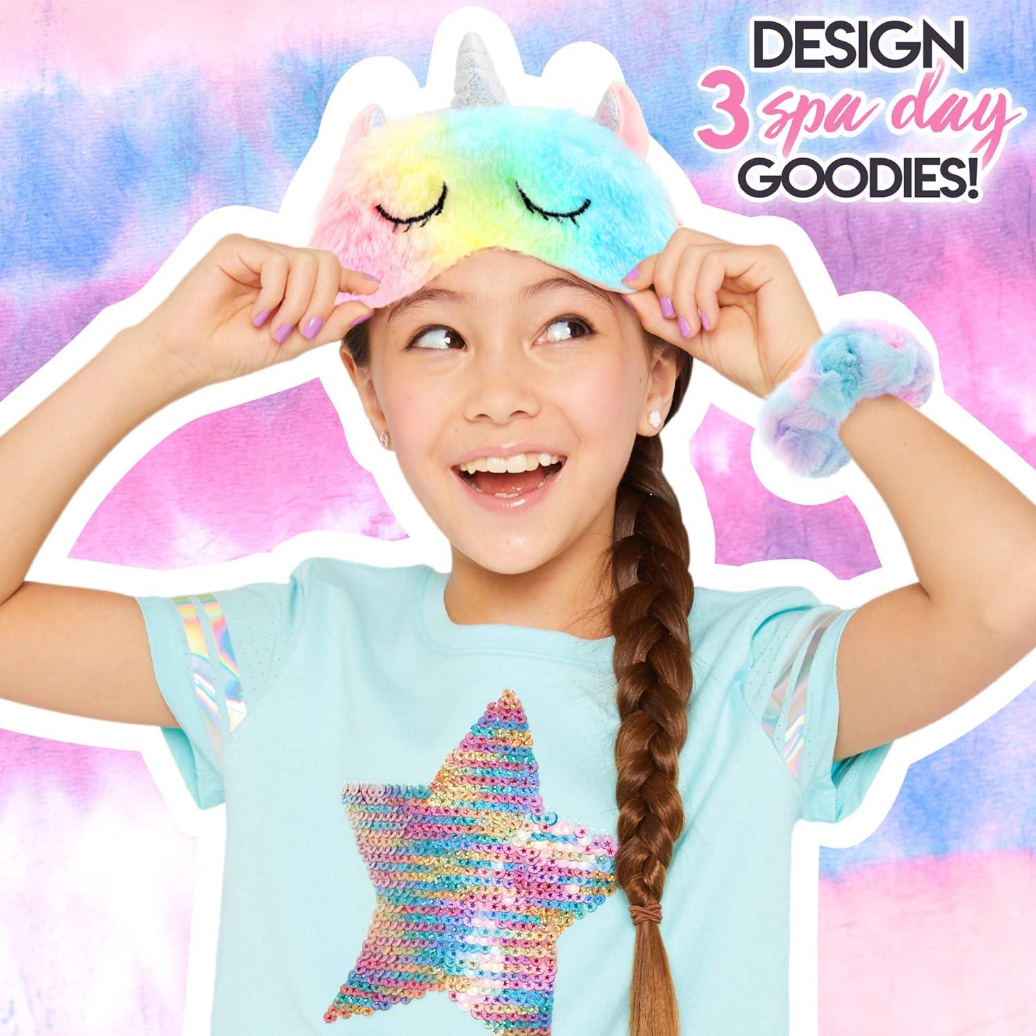 image:imageJust My Style Fuzzy Spa TieDye Set by Horizon Group USA Create 3 Soft TieDye Spa Day Essentials with Vibrant Brush Marker Colors MessFree DIY Kit for KidsFuzzy Spa