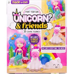 Made By Me Paint Your Own Unicorn Pals, Includes an Easy To Paint Unicorn with Rainbow & Mermaid by Horizon Group USA, Multicolored