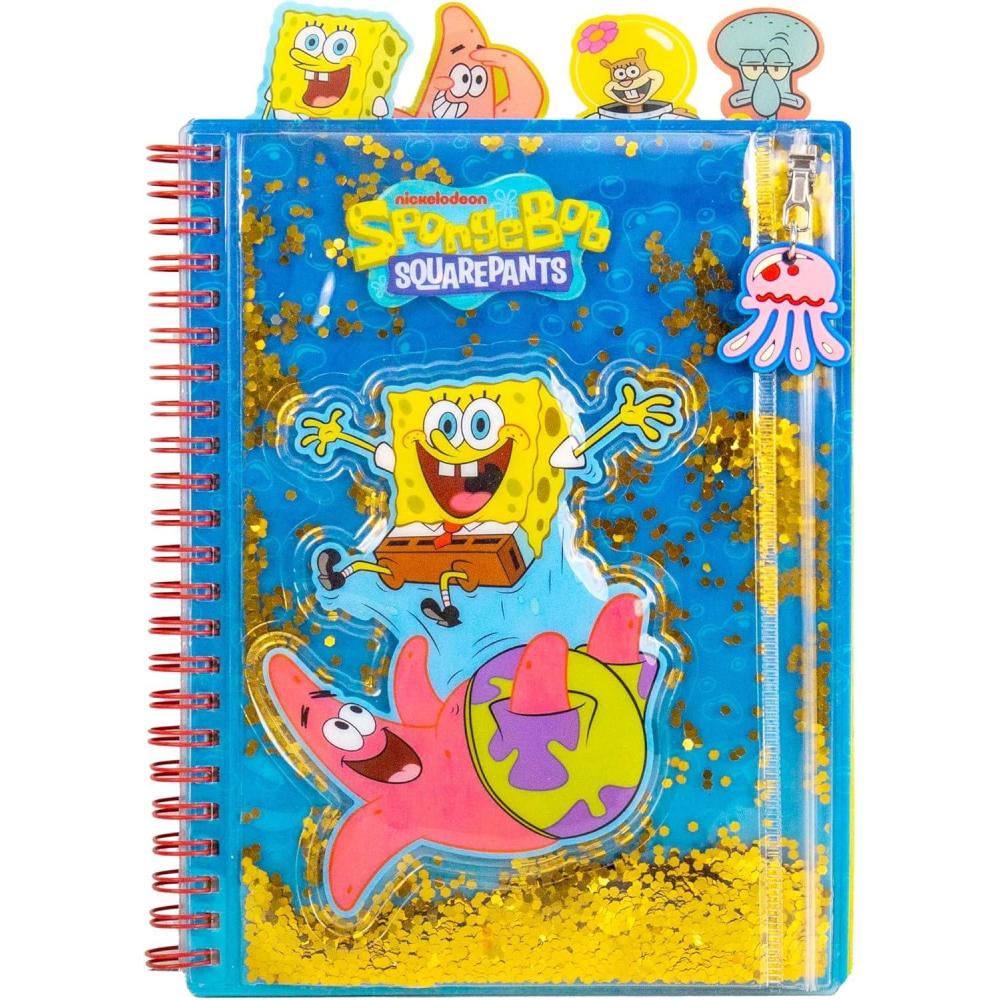 image:imageKPop Demon Hunters Huntrx Tab Journal with 80 Lined Pages SpiralBound Notebook Size 6x8 Official KPop Demon Hunters Merch for KPop Fans Students TeensSpongebob Squarepants