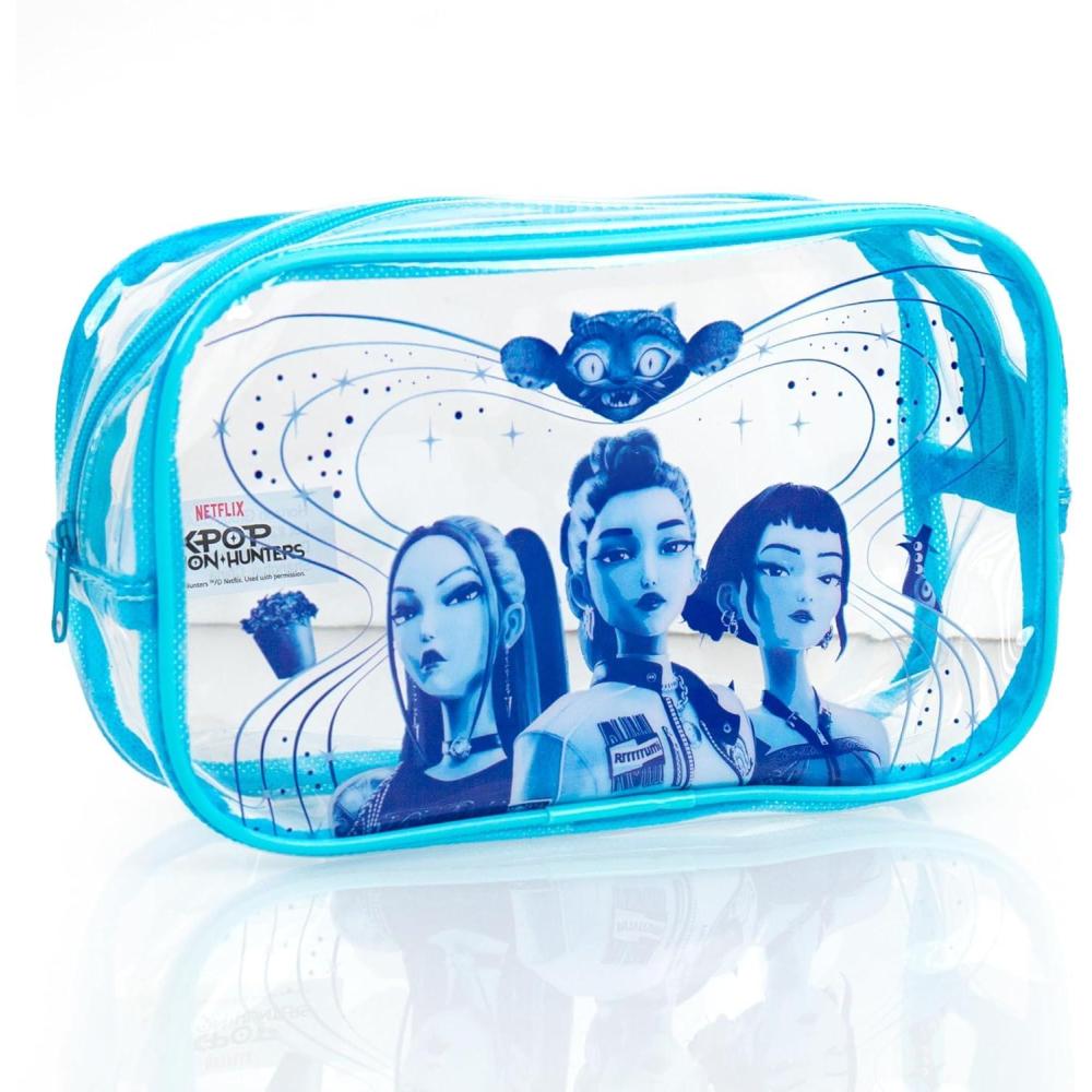 image:imageKpop Demon Hunters Pencil Pouch  Huntrx Edition Durable PVC Pouch with Zipper Spacious amp TravelFriendly Official K Pop Demon Hunters Merch for KPop Fans Students Teen