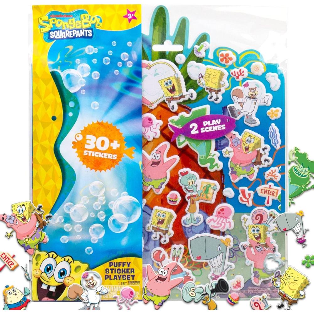 image:imageTeenage Mutant Ninja Turtles Puffy Sticker Playset Includes 30 Reusable TMNT Stickers amp DoubleSided Play Scene Classic Teenage Mutant Ninja Turtles Toys Great TravelFriendly Kids ActivitiesSpongebob