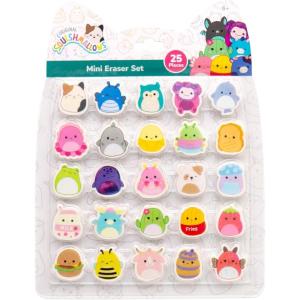 Just My Style Mini Eraser Maker Sculpt and Design Custom Erasers with 8 Unique Air-Dry Clays, Tools, and Storage Case, DIY School Supply Craft Kit for Kids Ages 6 and Up(Squishmallow)