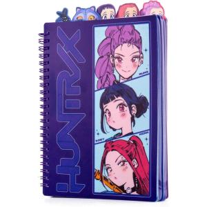 KPop Demon Hunters™ Huntr/x Tab Journal with 80 Lined Pages, Spiral-Bound, Notebook Size 6×8, Official KPop Demon Hunters Merch for K-Pop Fans, Students, Teens(Kpop Demon Hunters)