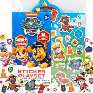 Teenage Mutant Ninja Turtles® Puffy Sticker Playset, Includes 30 Reusable TMNT Stickers & Double-Sided Play Scene, Classic Teenage Mutant Ninja Turtles Toys, Great Travel-Friendly Kids Activities(Paw Patrol)