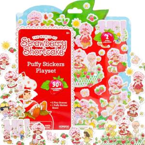 Teenage Mutant Ninja Turtles® Puffy Sticker Playset, Includes 30 Reusable TMNT Stickers & Double-Sided Play Scene, Classic Teenage Mutant Ninja Turtles Toys, Great Travel-Friendly Kids Activities(Strawberry Shortcake)
