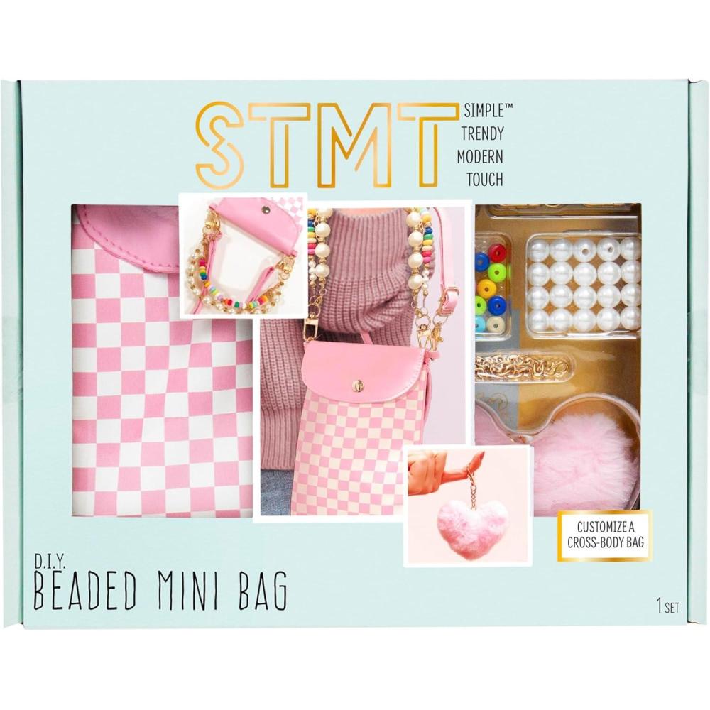 image:imageSTMT DIY Crochet Bag Charms Creates 7 Keychains Crochet Kit for Beginners with Yarn Starter Hooks StepbyStep Tutorials DIY Craft Great Teen GiftsBeads