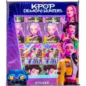 Kpop Demon Hunters™ Sticker Party Packs – 16 Boxes with 5 Stickers Each, Great Kpop Demon Hunters Party Favors, Valentine’s Day, Kids Birthday Gifts, Official K Pop Merch