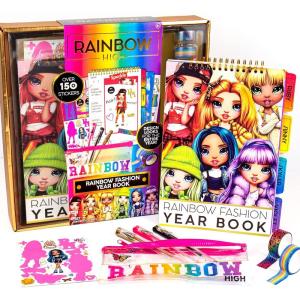 Rainbow High Rainbow Fashion Yearbook, Design Sketchbook, Color & Create Stylish Looks, Ages 6+(Yearbook)