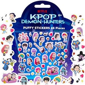 Kpop Demon Hunters™ Puffy Stickers, Includes Over 40 Designs, Official Kpop Demon Hunters Merch, Great Scrapbook Supplies, Cool Stuff for Planners, Kids Crafts, Party Favors