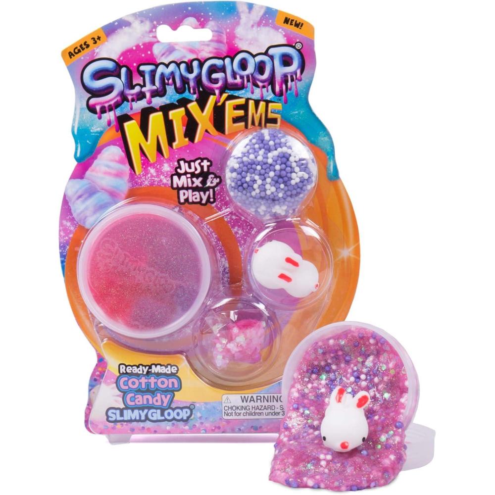 image:imageSlimygloop MixEms by Horizon Group USA Mermaid Mix amp Create Your Own Teal Ocean Like Shimmery amp Sparkly Mermaid Gooey Putty Slime with Seashell Sequins amp SparklesCotton Candy