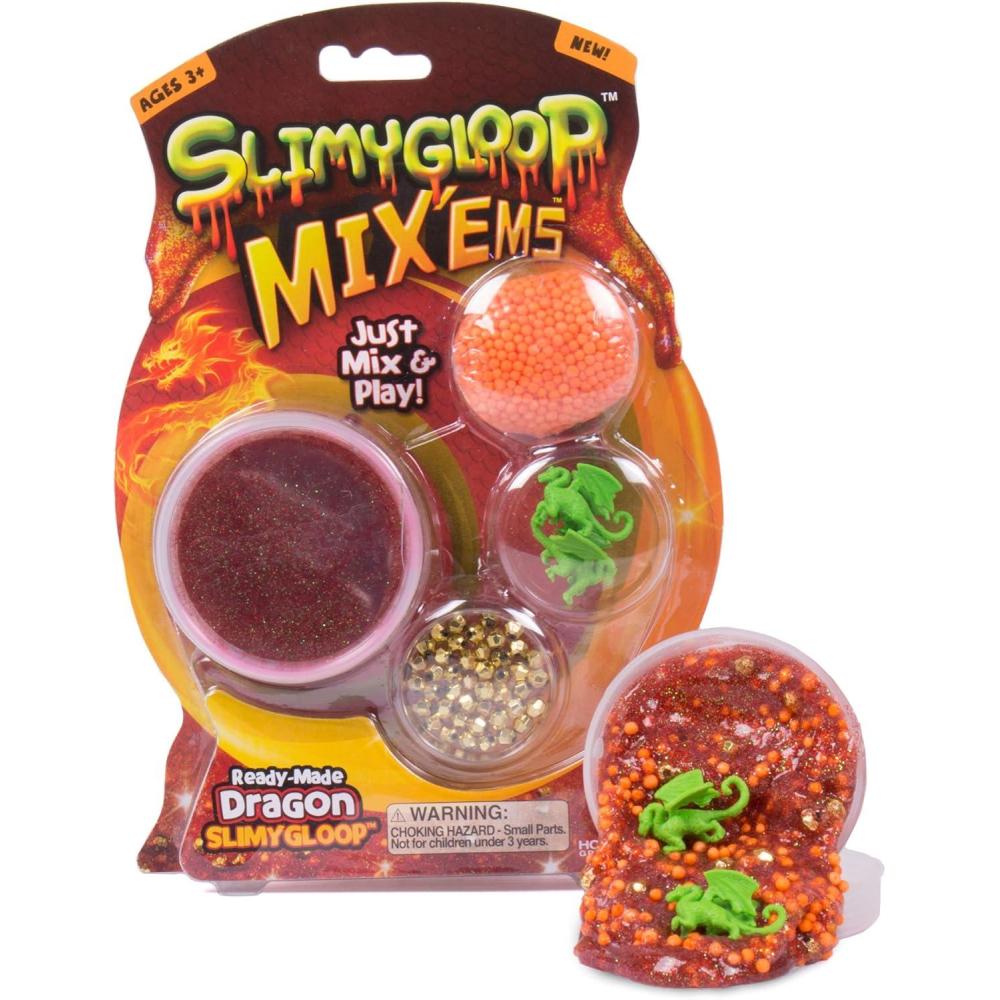image:imageSlimygloop MixEms by Horizon Group USA Mermaid Mix amp Create Your Own Teal Ocean Like Shimmery amp Sparkly Mermaid Gooey Putty Slime with Seashell Sequins amp SparklesDragon