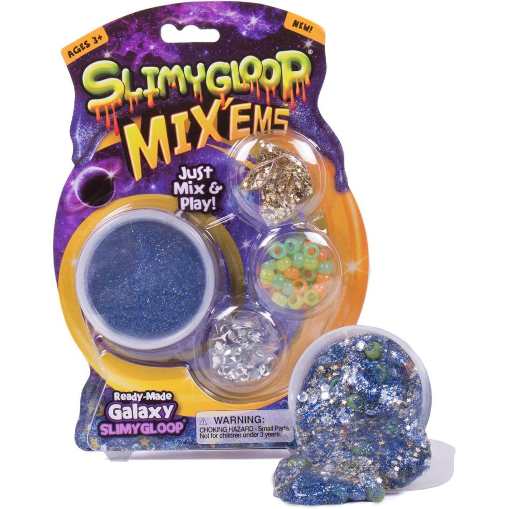 image:imageSlimygloop MixEms by Horizon Group USA Mermaid Mix amp Create Your Own Teal Ocean Like Shimmery amp Sparkly Mermaid Gooey Putty Slime with Seashell Sequins amp SparklesGalaxy