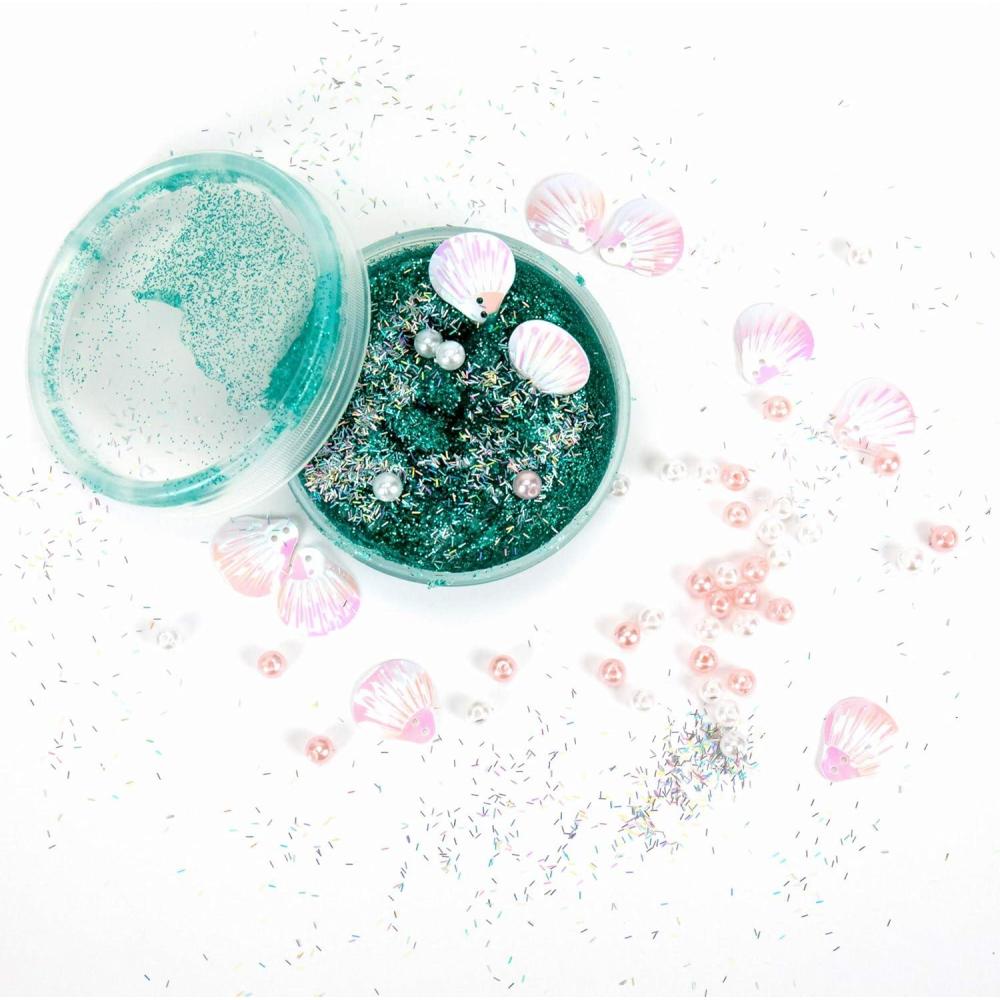 image:imageSlimygloop MixEms by Horizon Group USA Mermaid Mix amp Create Your Own Teal Ocean Like Shimmery amp Sparkly Mermaid Gooey Putty Slime with Seashell Sequins amp SparklesMermaid
