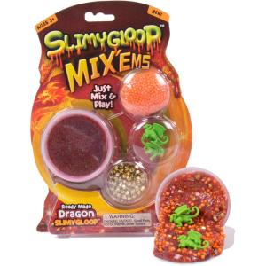Slimygloop Mix’Ems by Horizon Group USA- Mermaid, Mix & Create Your Own Teal Ocean Like Shimmery & Sparkly Mermaid Gooey, Putty, Slime with Seashell Sequins & Sparkles(Dragon)